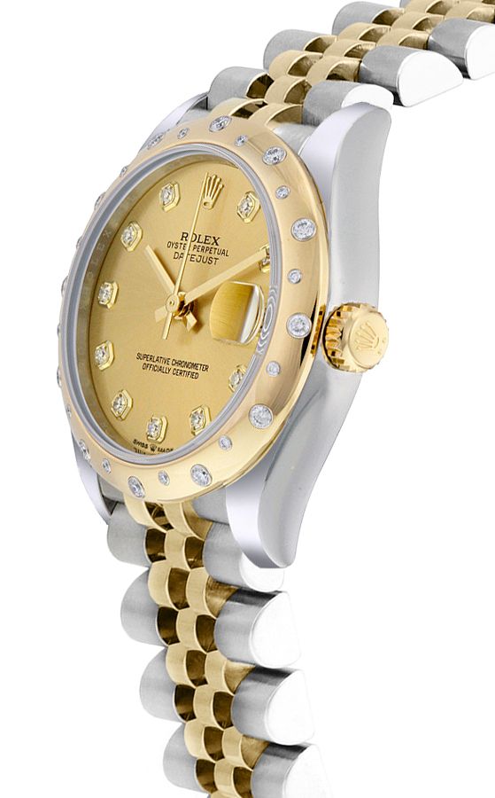 Montre Femme Rolex Datejust 31 Champagne Diamond Dial 278343RBR – Image 2