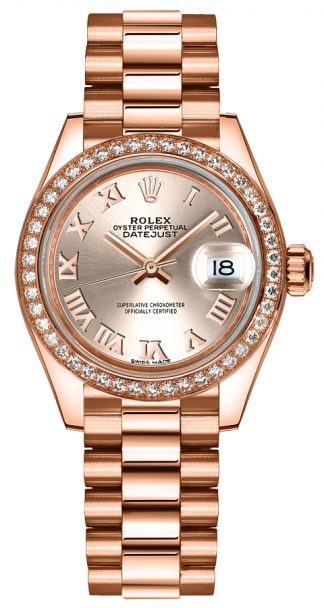 replique Montre Femme Rolex Lady-Datejust 28 Or 279135RBR