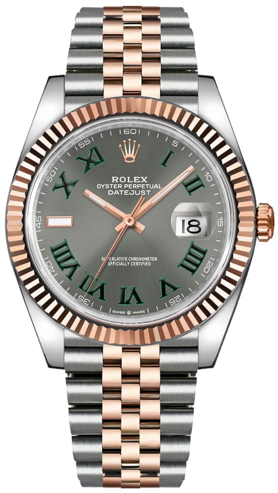 replique Montre Homme Rolex Datejust 41 Vert Chiffre Romain 126331