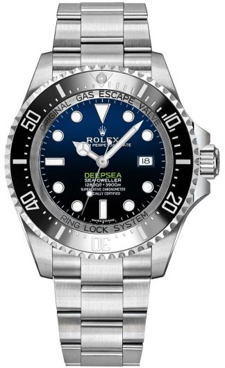 replique Montre de luxe pour homme Rolex Deepsea D-Blue Dial 116660