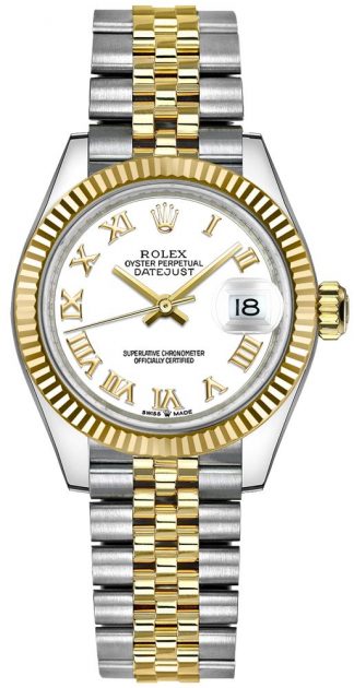 replique Montre femme cadran blanc Rolex Datejust 31 278273