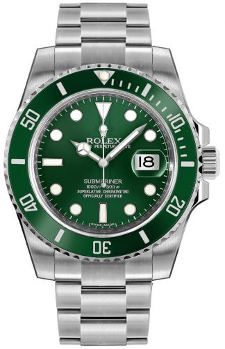 replique Montre homme Rolex Submariner Date cadran vert 116610LV